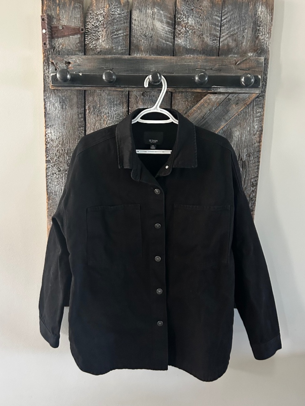 Women's Hudson Black Wash Denim Shacket